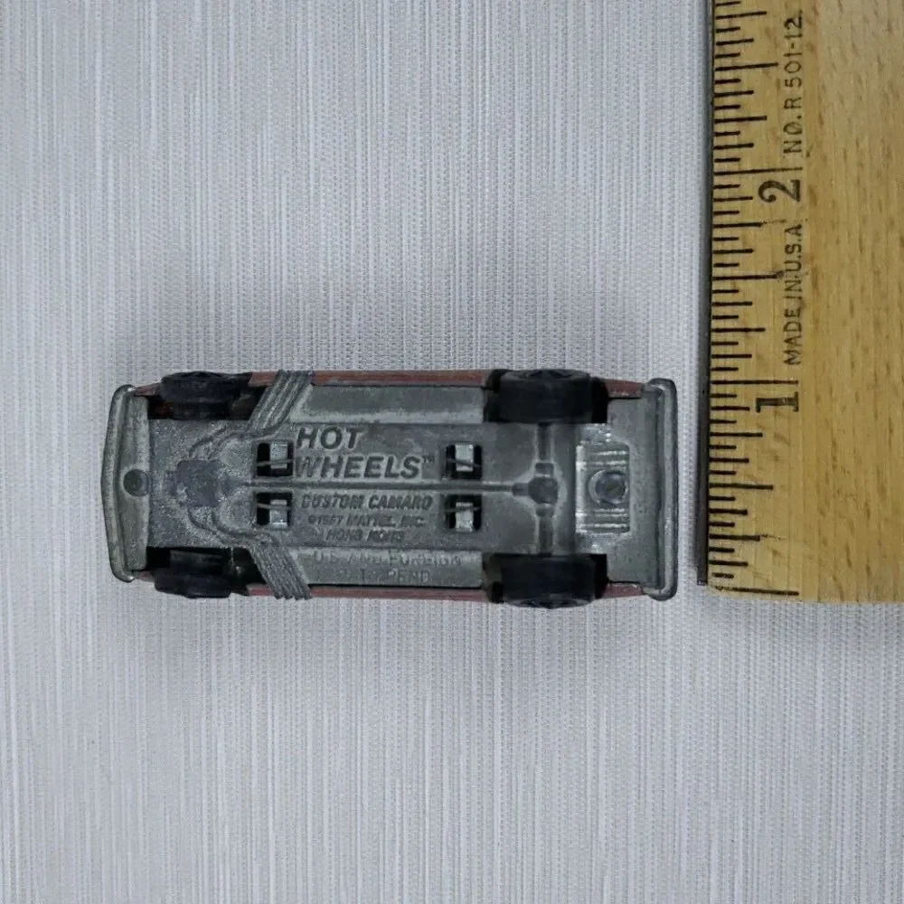 Vintage Hot Wheels Redline Custom Camaro Die Cast Car Hong Kong Mattel Toy Flaws